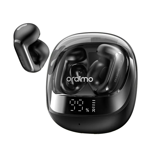 Oraimo OpenSnap N2 OPN-374N — Écouteurs Open Ear | Bluetooth 6.0 | Traduction IA | 26 h avec boîtier | Livraison Gabon | Kadmarket