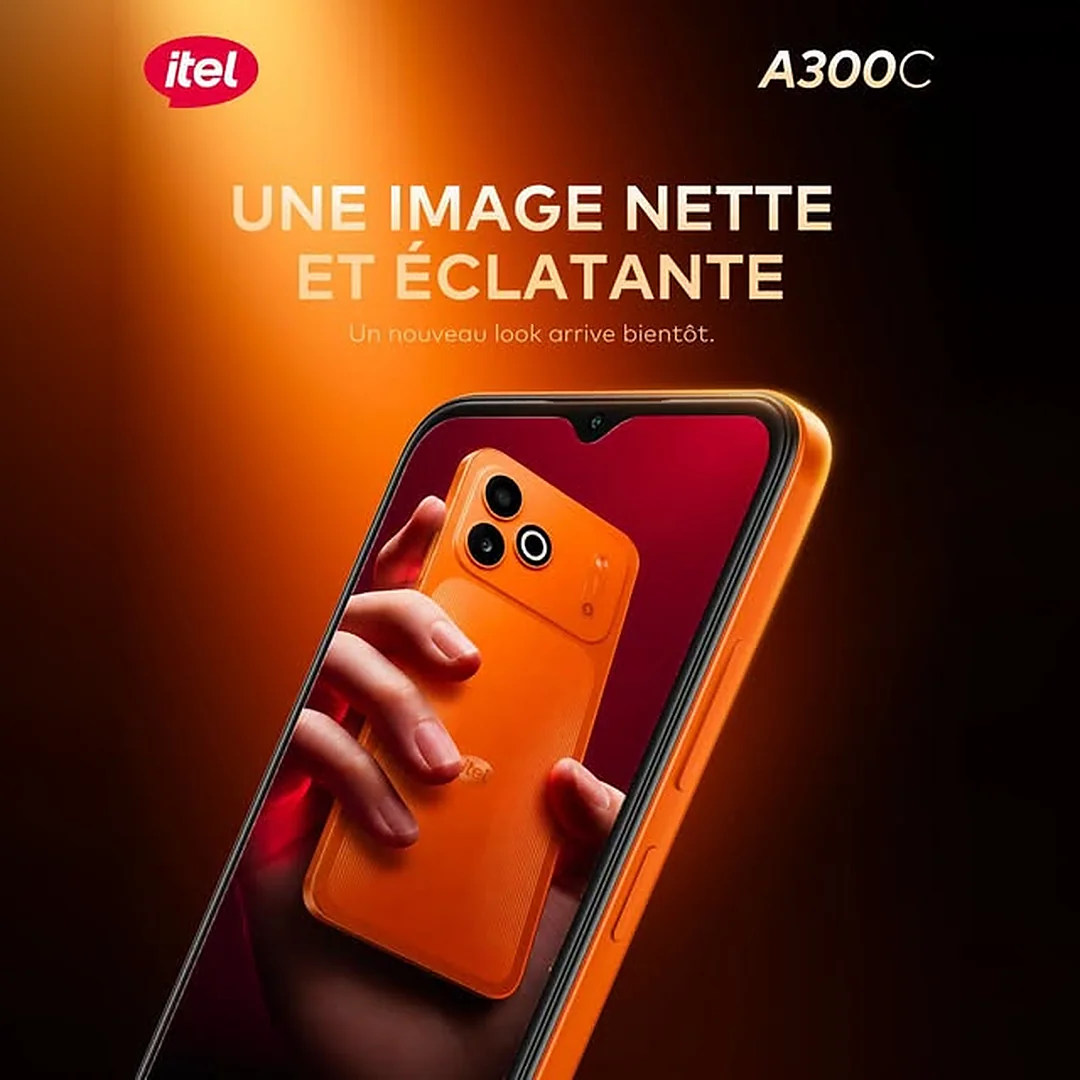 itel A300C — Batterie 6000mAh | Écran 90Hz 6,6" | Résistance testée norme militaire | Charge 18W | Livraison Gabon | Kadmarket