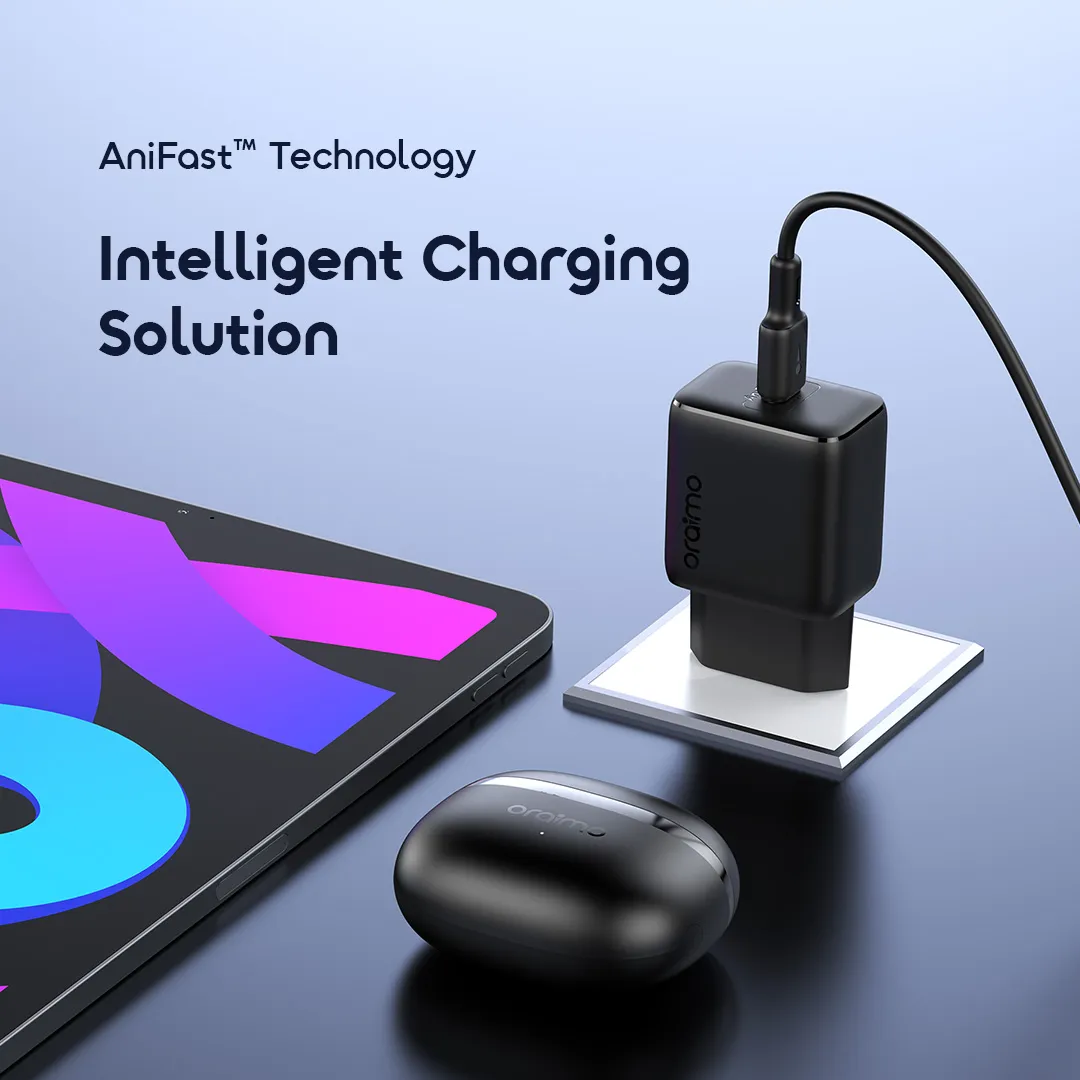 Oraimo PowerCube 202 OCW-5202E – Chargeur USB-C 20W Fast Charge | Livraison Gabon | Kadmarket