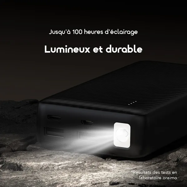 Oraimo Traveler 15 OPB-1201P – Batterie externe 20 000 mAh, charge rapide 15 W | Kadmarket Gabon