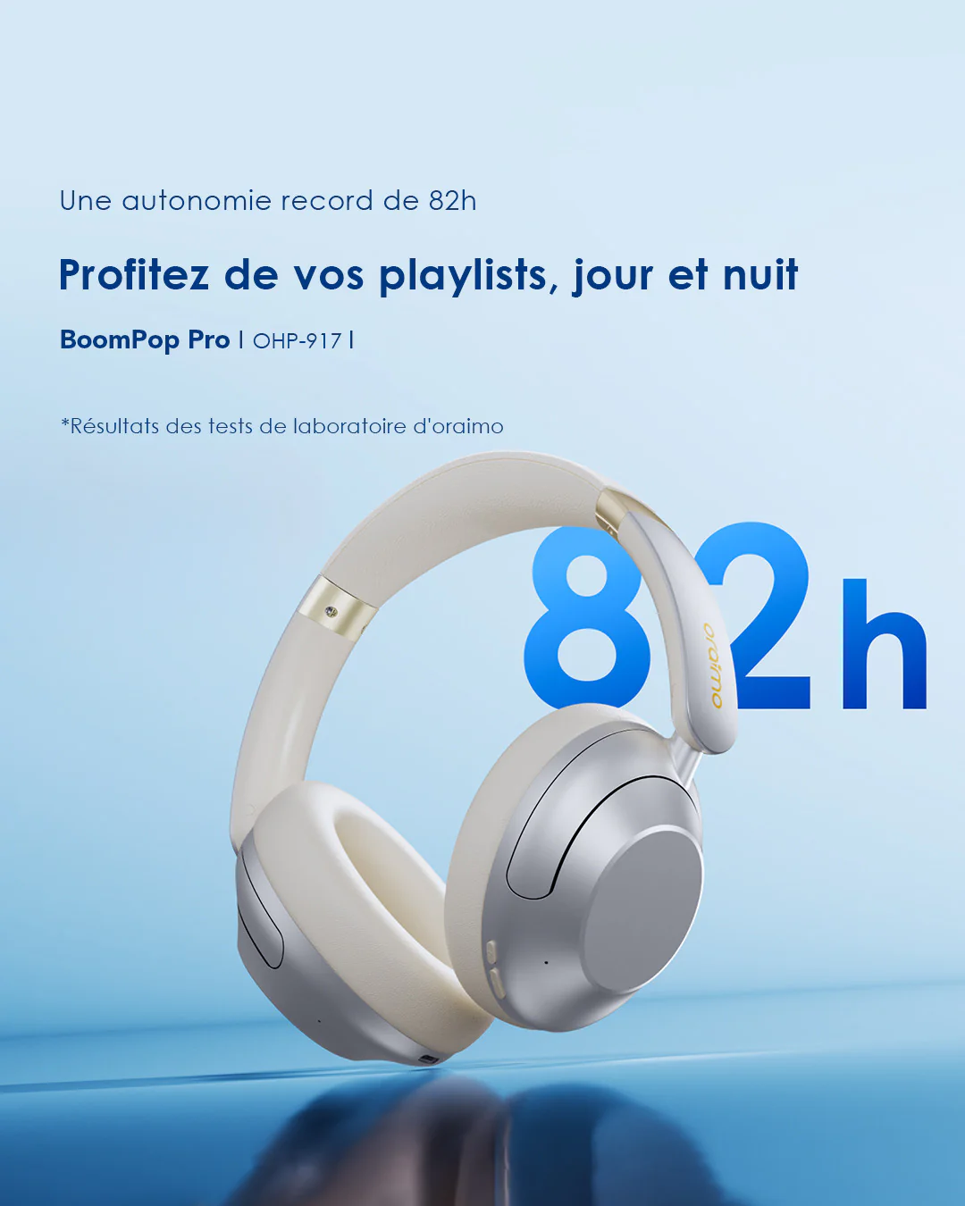 oraimo BoomPop Pro — Casque Bluetooth ANC | Autonomie 82h | Livraison Gabon | Kadmarket Kadmarket