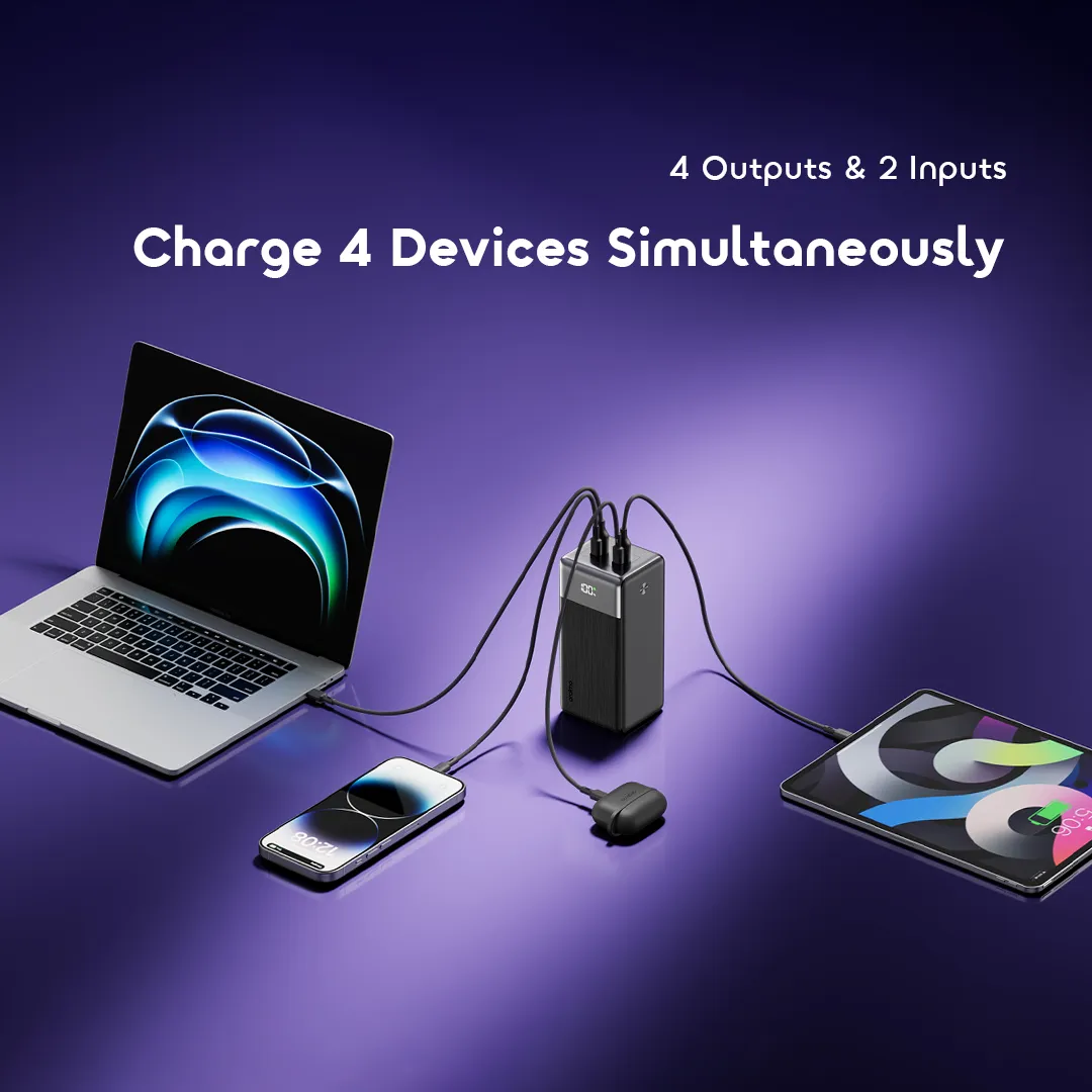 Oraimo PowerNova Q41 OPB-7401Q – Batterie externe 40 000 mAh | Charge ultra-rapide 35W | Kadmarket